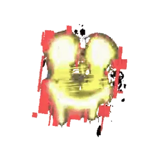 🤩 Smiley, gruselig, gelb, rot telegram sticker