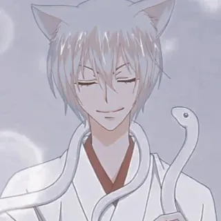 😼 Tomoe Kamisama Kiss 动漫, 狐狸, 恶魔, 蛇, 元气少女缘结神, 巴卫 telegram sticker