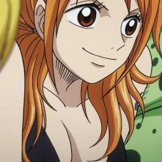 💵 Nami One Piece アニメ, 女の子, ナミ, ワンピース, 漫画 whatsapp sticker
