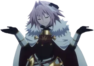 👐 Astolfo Fate/Apocrypha Anime, Personaje, Fate, Astolfo, Trap telegram sticker