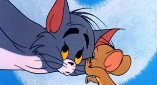 🤫 Tom and Jerry Cartone animato, Gatto, Topo, Divertente, Classico telegram sticker