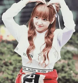 🌈 WJSN girl, kpop, cute, WJSN, heart telegram sticker