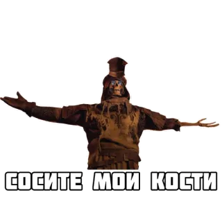 🖕 СОСИТЕ МОИ КОСТИ skeleton, offensive, rude, bones, russian, humor whatsapp sticker