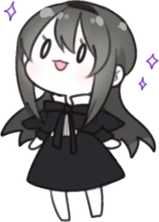 ✨ Chibi, Anime, Mangá, Fofo, Brilho, Desenho animado telegram sticker