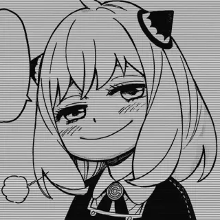 🥜 Anya Forger Spy x Family Anime, Manga, Spy x Family, Anya Forger, Fanart, arrogant telegram sticker
