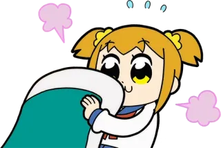 🙌 Popuko Pop Team Epic Anime, Cartoon, Humor, Manga, Pop Team Epic, Popuko telegram sticker