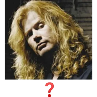👀 Dave Mustaine musicien, métal, rock, Megadeth, chanteur whatsapp sticker