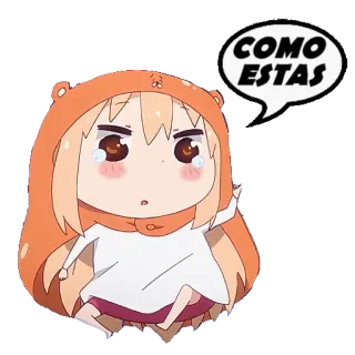 🤧 COMO ESTAS anime, dibujos animados, saludo, español, lindo, chica telegram sticker