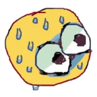 😰 spongebob, cartoon, lustig, charakter, fernsehen telegram sticker