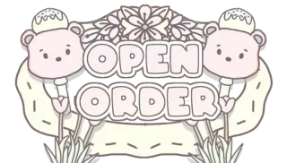 🧸 OPEN ORDER pedido abierto, mono, kawaii, osos, flores, pastel telegram sticker