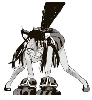 ◾️ Anime, Manga, Catgirl, Wütend, Kauernd, Digitale Kunst, Charakter telegram sticker