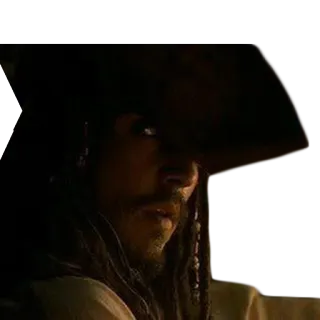 🙉 Jack Sparrow Pirates of the Caribbean pirate, captain, Jack Sparrow, movie character, Johnny Depp, pirates telegram sticker