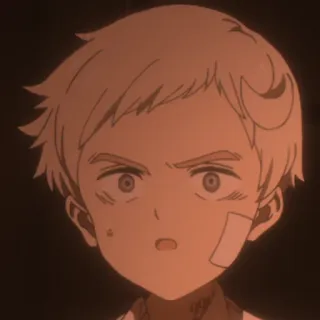 😧 Norman The Promised Neverland Anime, Norman, The Promised Neverland, Postać, Chłopak, Manga telegram sticker