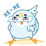 😅 Hi птица, милый, смешной, стикер, мультфильм telegram sticker