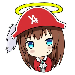 😇 Anime, Chibi, Desenho animado, Fofo, Kawaii, Personagem whatsapp sticker