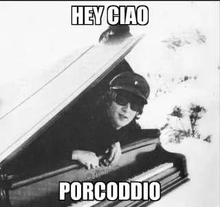 ✌ HEY CIAO
PORCODDIO piano, musik, ofensif, italia telegram sticker