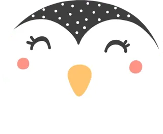 🐧 niedlich, illustration, pinguin, tier, winter, cartoon, clipart whatsapp sticker