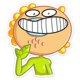 😊 Dibujos animados, Personaje, Ilustración, Divertido, Lindo, Hoja whatsapp sticker