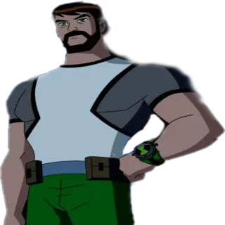 😍 Ben Tennyson Ben 10 Мультфильм, Персонаж, Анимация, Герой, Бен 10 telegram sticker