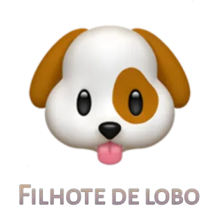 🐶 FILHOTE DE LOBO cane, cucciolo, lupo, animale, emoji telegram sticker