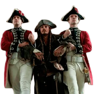 😕 Jack Sparrow Pirates of the Caribbean Jack Sparrow, Pirates of the Caribbean, pirate, movie, Johnny Depp, captain, colonial soldier telegram sticker