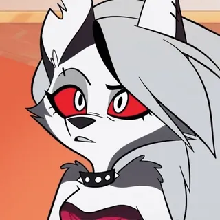 😓 Loona Helluva Boss ヘルハウンド, カートゥーン, ヘルヴァボス, ルーナ, アニメ telegram sticker