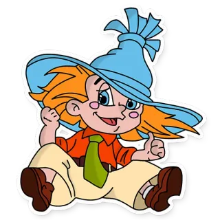 😊 Desenho animado, Personagem, Fofo, Menino, Ilustração telegram sticker