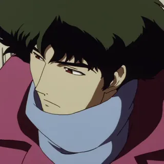 🚬 Spike Spiegel Cowboy Bebop Anime, Desenho animado, Personagem, Spike Spiegel, Cowboy Bebop, Espaço, Caçador de recompensas whatsapp sticker