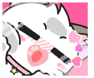 💕 gato, fofo, kawaii, animal, adesivo whatsapp sticker