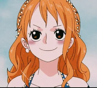 😊 Nami One Piece Аниме, Мультфильм, Ван Пис, Нами telegram sticker