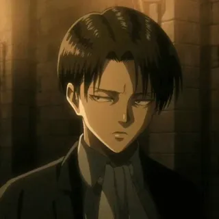 ⛈ Levi Ackerman Attack on Titan Anime, Manga, Charakter, Soldat telegram sticker