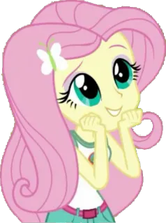 😍 Fluttershy My Little Pony fluttershy, my little pony, kartun, animasi, imut, kupu-kupu telegram sticker