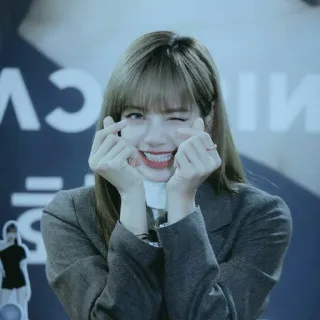 💙 Lisa kpop, tim ngón tay, blackpink, idol, người nổi tiếng, ca sĩ telegram sticker