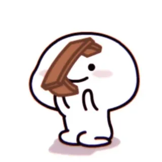 🦋 Cartoon, Schokolade, Süß, Essen, Niedlich whatsapp sticker