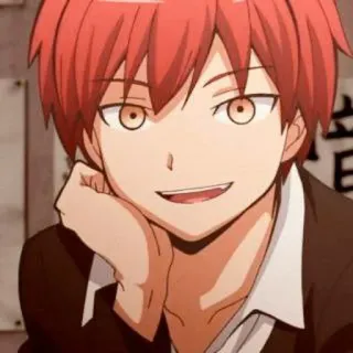 ▶️ Karma Akabane Assassination Classroom Anime, Manga, Karma Akabane, Assassination Classroom, uśmiechnięty, rude włosy, postać anime telegram sticker