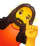 😇 Emoji, Jari, Mata whatsapp sticker