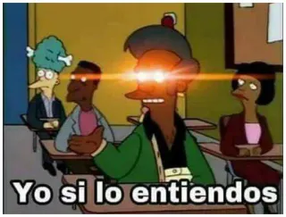 🤔 Yo si lo entiendo simpsons, meme, humor, understanding telegram sticker
