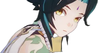 😳 Xiao Genshin Impact Anime, Gra, Postać, Xiao, Genshin Impact telegram sticker