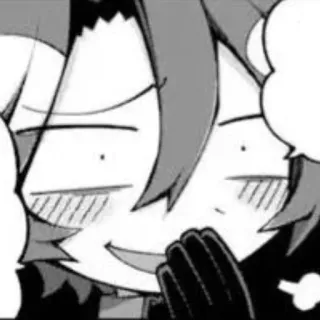 😂 anime, manga, expression, face, happy, smug whatsapp sticker
