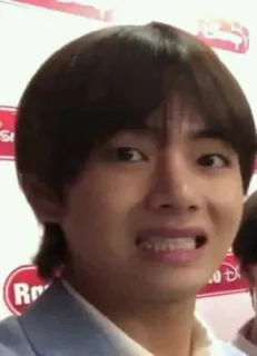 😆 V kpop, singer, v, bts telegram sticker