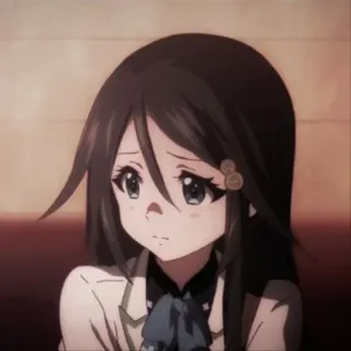 🌸 Anime, Manga, Triste, Ragazza, Ragazza Anime, Cartone animato telegram sticker