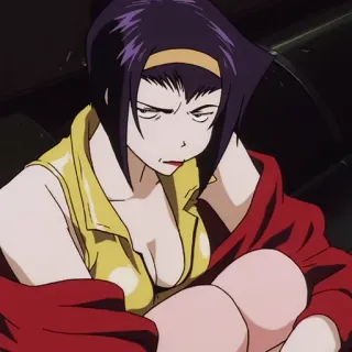 ❤️ Faye Valentine Cowboy Bebop Anime, Faye Valentine, Cowboy Bebop, Kartun, Acara TV telegram sticker