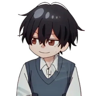 😏 Anime, Ragazzo, Cartone animato, Carino, Sticker telegram sticker