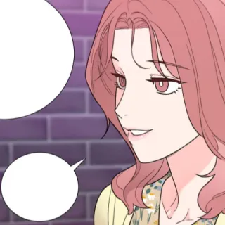 😩 femme, dessin animé, personnage, bulles de dialogue, cheveux roses whatsapp sticker
