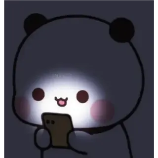 🍯 แพนด้า, สัตว์, น่ารัก, การ์ตูน, ตัวละคร, โทรศัพท์, มีความสุข telegram sticker