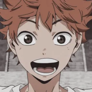 🏐 Hinata Shoyo Haikyuu Anime, Haikyuu, Hinata Shoyo, Personaje, Dibujos animados, Manga telegram sticker