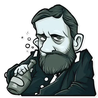 😒 homme, bouteille, boisson, alcool, dessin animé telegram sticker