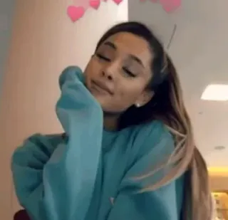 📀 Ariana Grande chanteur, musicien, pop star, célébrité, cœur, femme, personne whatsapp sticker