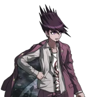 😥 Kaito Momota Danganronpa Anime, Kaito, Momota, Danganronpa, Postać, Fioletowy, Kosmos, Kurtka whatsapp sticker