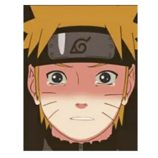😪 Naruto Uzumaki Naruto anime, naruto, manga, sad, crying, ninja, uzumaki telegram sticker